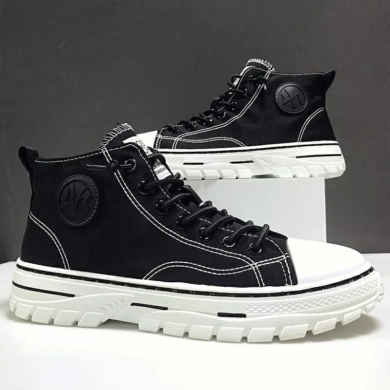 Men's High Top Designer Canvas Shoes C33 Men's High Top Designer Canvas Shoes C33