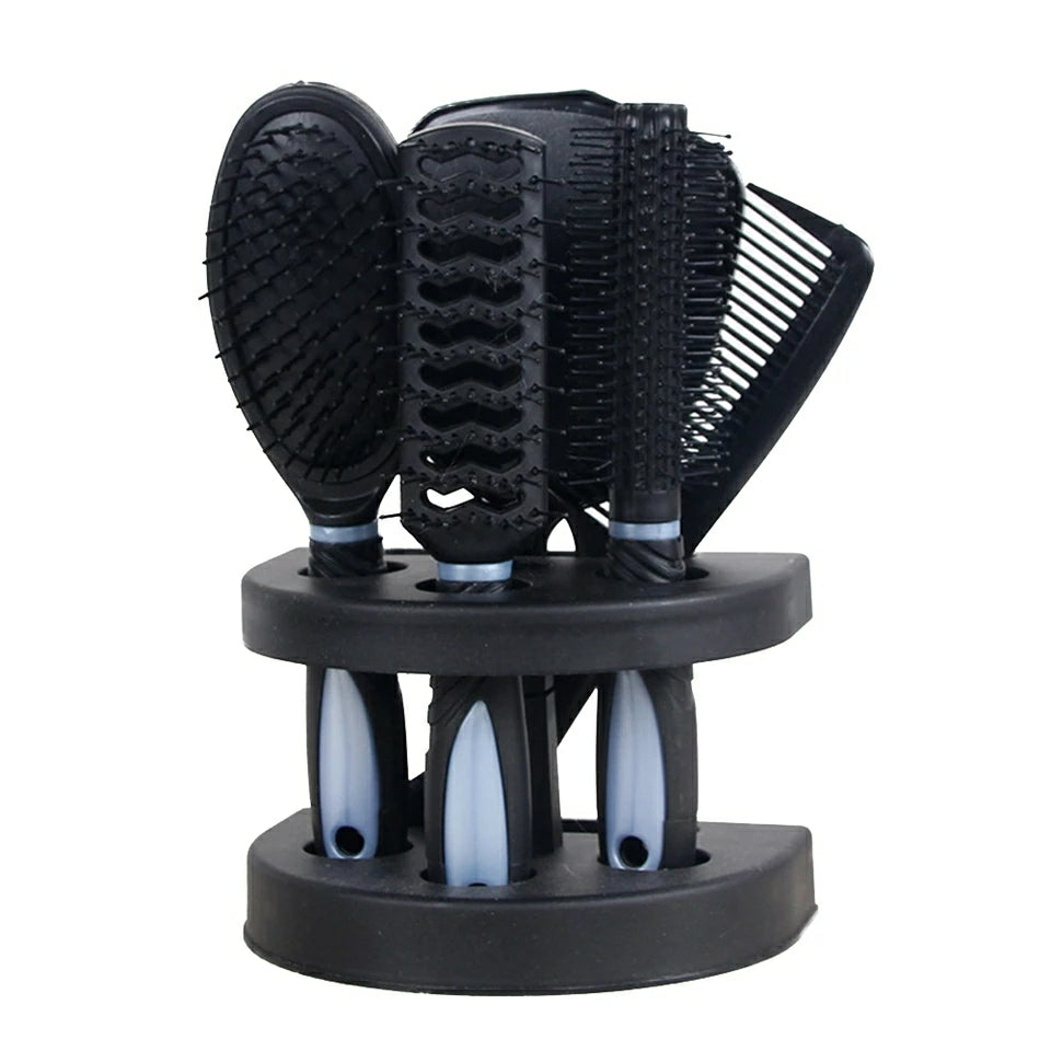 5 Pcs Salon Hair Comb Brush Mirror Set 5 Pcs Salon Hair Comb Brush Mirror Set