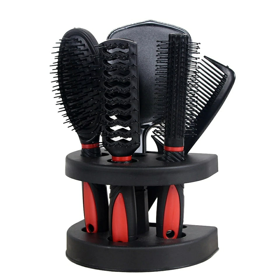 5 Pcs Salon Hair Comb Brush Mirror Set 5 Pcs Salon Hair Comb Brush Mirror Set