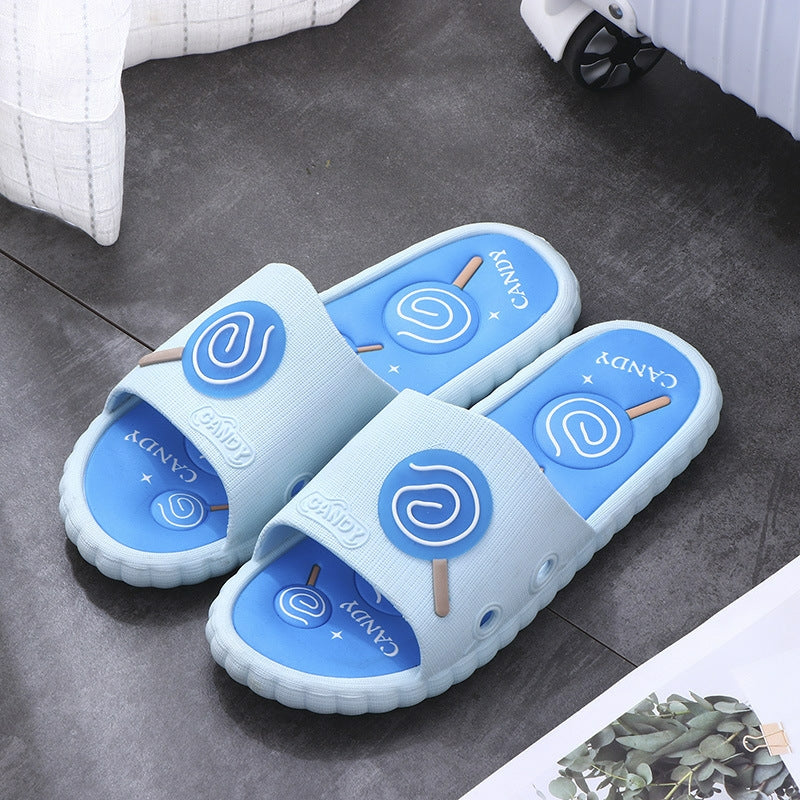 Cute Candy Bathroom Slippers - Couple Flip-Flp Non-slip Slippers - TUZZUT Qatar Online Store