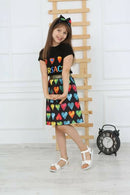 Girl's Top and Skirt Versace - Black TK1510 - Tuzzut.com Qatar Online Shopping