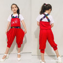 Girl's Fashion Micky Jumpsuit - Red TK7730 - Tuzzut.com Qatar Online Shopping