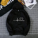 Winter Love Printed Hoodies for Women - Tuzzut.com Qatar Online Shopping