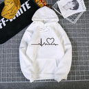 Winter Love Printed Hoodies for Women - Tuzzut.com Qatar Online Shopping