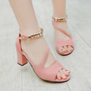 Women's High Heel Sandals Peep Toe Shoes - A21 - Tuzzut.com Qatar Online Shopping