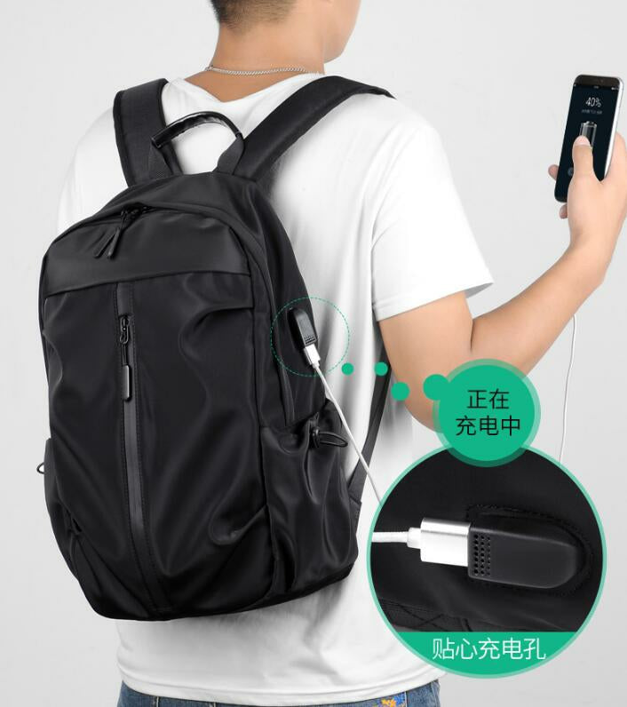 Backpack Shoulder Bag With USB Charging TB505 - Blue - Tuzzut.com Qatar Online Shopping