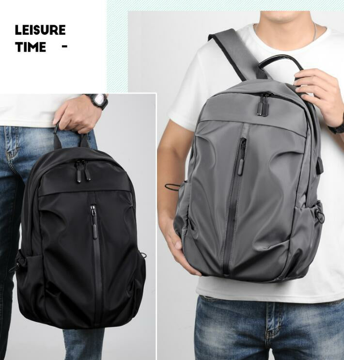 Backpack Shoulder Bag With USB Charging TB505 - Blue - Tuzzut.com Qatar Online Shopping