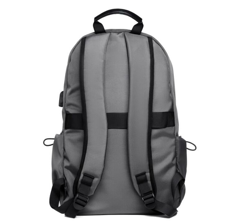 Laptop Backpack Shoulder Bag With USB Charging TB505 - Grey - Tuzzut.com Qatar Online Shopping