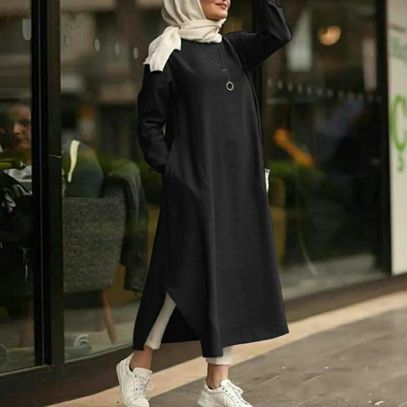 Modest Turkish Style Long Tunic Top - MT100 Modest Turkish Style Long Tunic Top - MT100