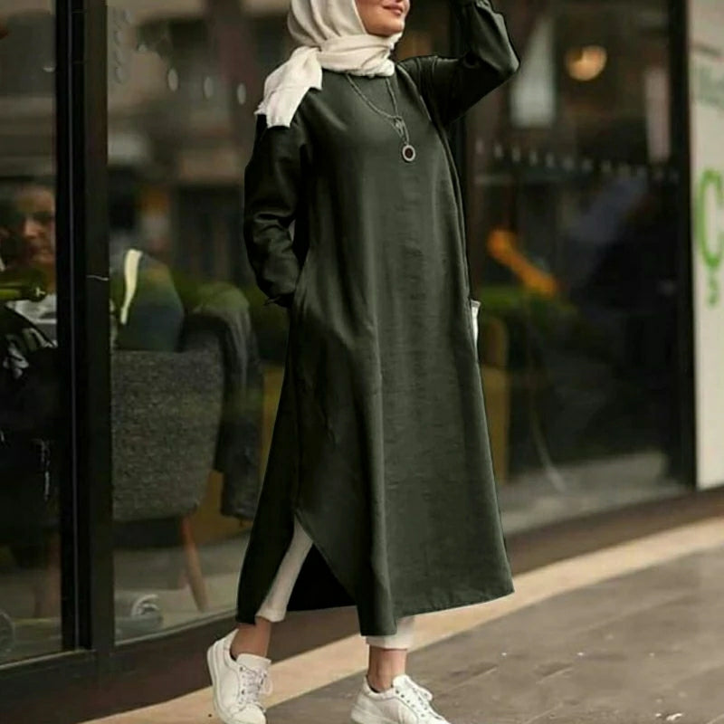Modest Turkish Style Long Tunic Top - MT100 Modest Turkish Style Long Tunic Top - MT100
