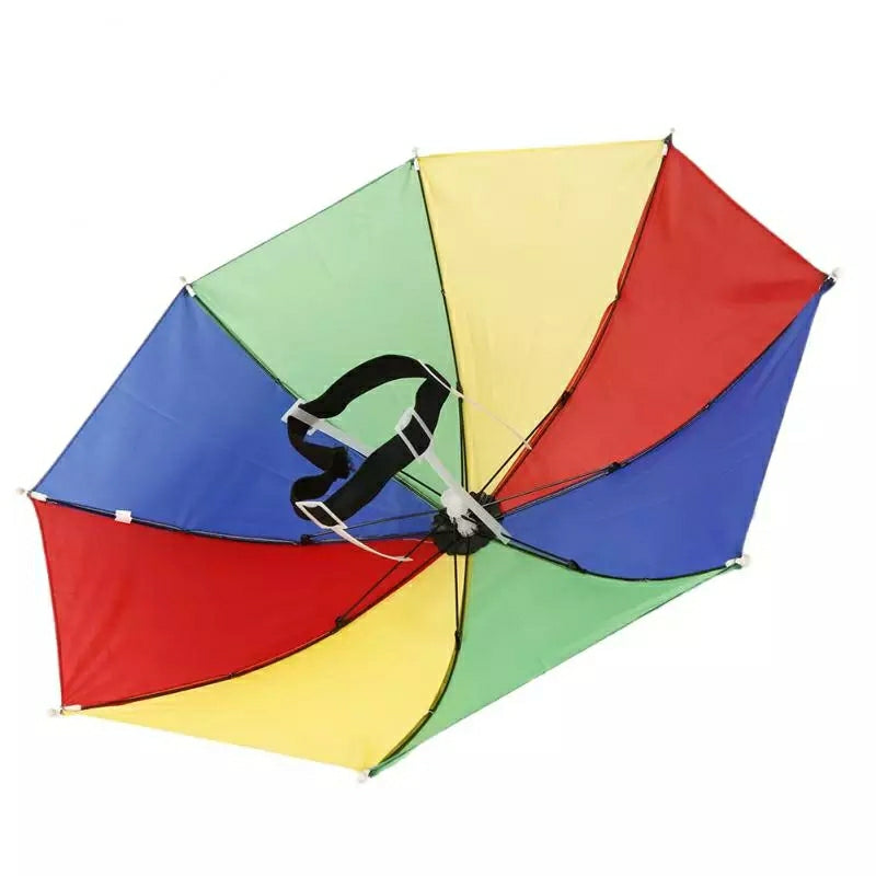 Portable Head Mounted Umbrella Hat - Tuzzut.com Qatar Online Shopping