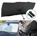 Foldable Windshield UV Block Sun Shade Car Front Window Heat Insulation Covering Umbrella - Black - Tuzzut.com Qatar Online Shopping