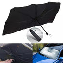 Foldable Windshield UV Block Sun Shade Car Front Window Heat Insulation Covering Umbrella - Black - Tuzzut.com Qatar Online Shopping