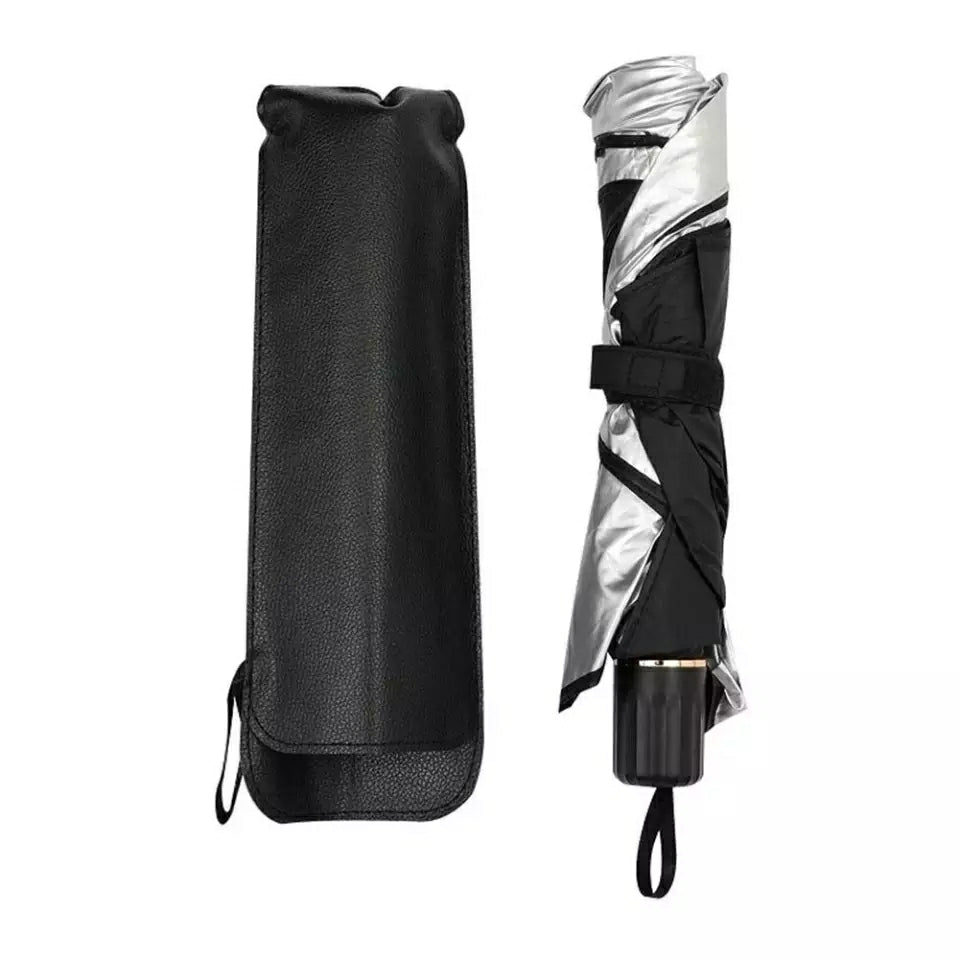 Foldable Windshield UV Block Sun Shade Car Front Window Heat Insulation Covering Umbrella - Black Foldable Windshield UV Block Sun Shade Car Front Window Heat Insulation Covering Umbrella - Black