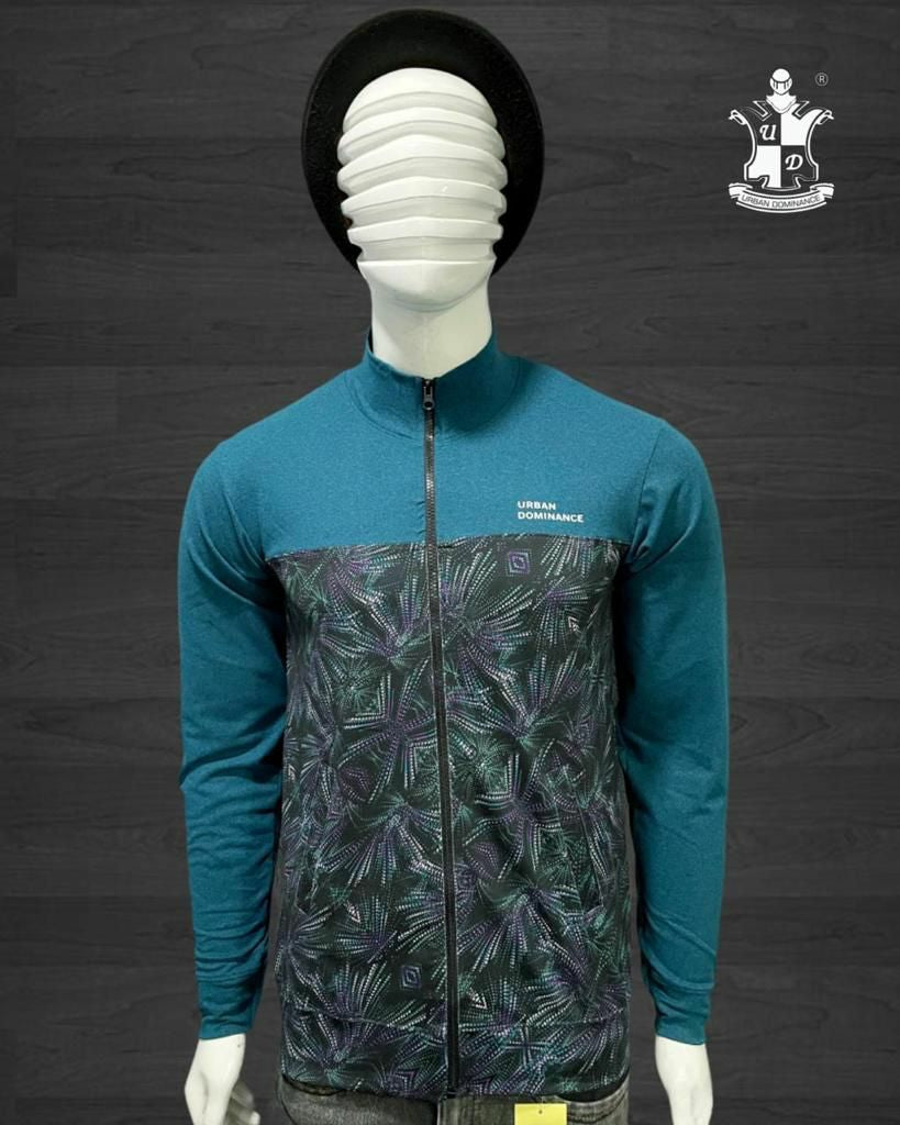 Urban Dominance Zipper Full Sleeves T-shirt T1044 Urban Dominance Zipper Full Sleeves T-shirt T1044