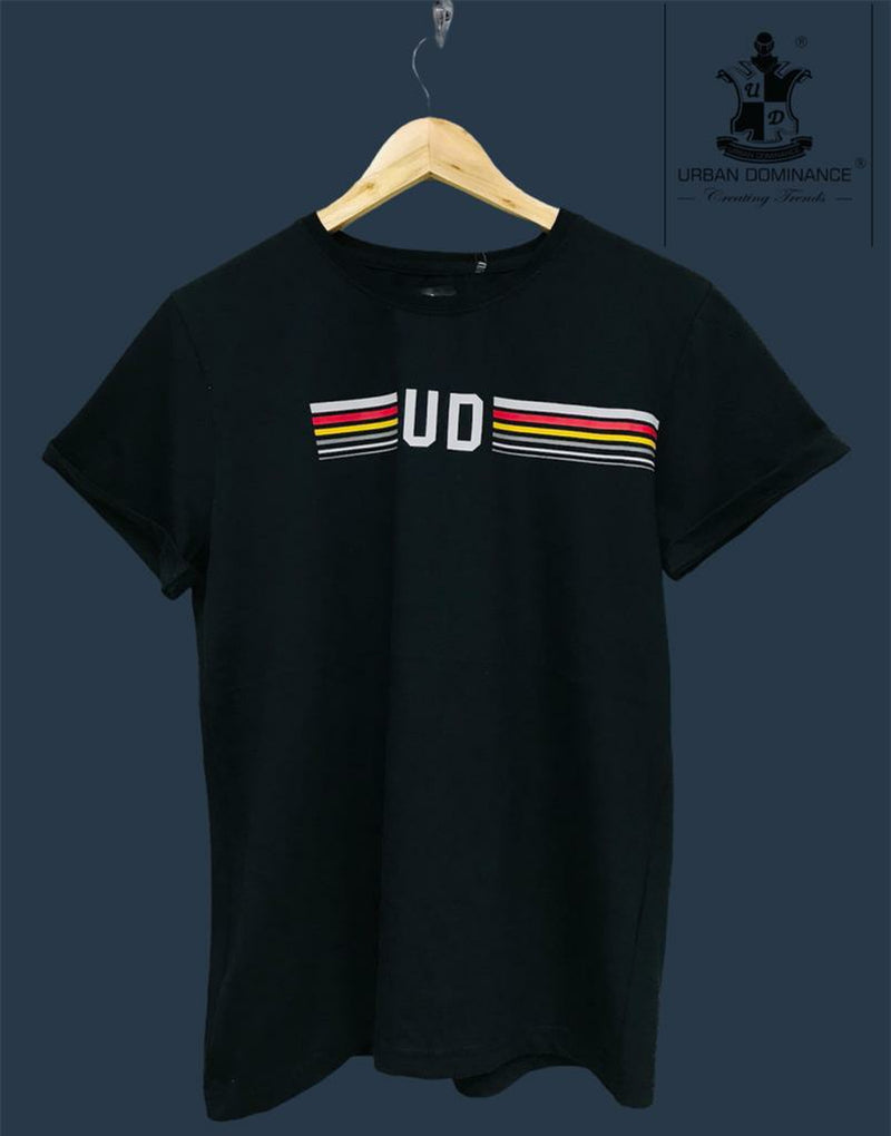 Urban Dominance Print Round Neck T-shirt DOD02 - Tuzzut.com Qatar Online Shopping