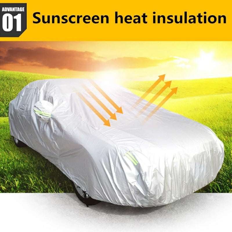 Universal Car Covers Indoor Outdoor Full Auot Cover Sun UV Snow Dust R