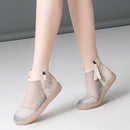 Women's Ankle Short Boot Round Toe Shoes - Tuzzut.com Qatar Online Shopping