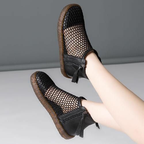 Women's Ankle Short Boot Round Toe Shoes - Tuzzut.com Qatar Online Shopping