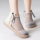 Women's Ankle Short Boot Round Toe Shoes - Tuzzut.com Qatar Online Shopping