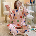 Long Sleeve Pajamas Set - Sleepwear Top with Long Pant Cloth Bag - TUZZUT Qatar Online Store