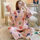 Long Sleeve Pajamas Set - Sleepwear Top with Long Pant Cloth Bag - Tuzzut.com Qatar Online Shopping