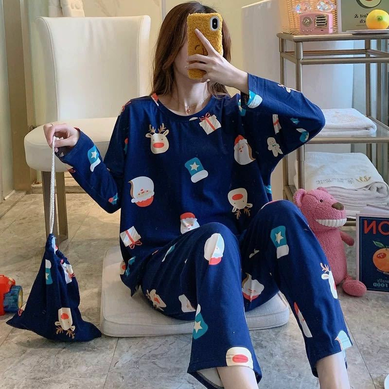 Long Sleeve Pajamas Set - Sleepwear Top with Long Pant 169742 Long Sleeve Pajamas Set - Sleepwear Top with Long Pant 169742