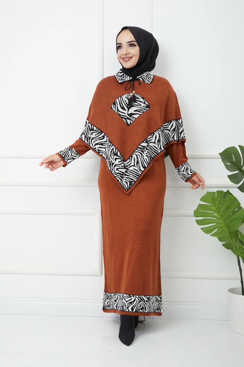 Turkish Modest Winter Dress Full Sleeve Womenswear MK104 Turkish Modest Winter Dress Full Sleeve Womenswear MK104