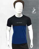Urban Dominance Men's Half Sleeve T-Shirt T1039 - Black Blue - Tuzzut.com Qatar Online Shopping