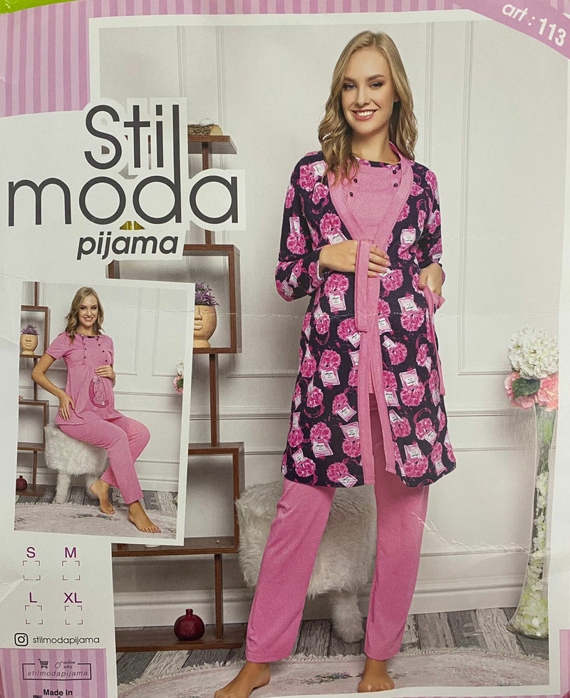 Turkish Maternity Pajama - 113 - Tuzzut.com Qatar Online Shopping