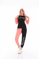 Winter Turkish Women's Sweet Suite Terno Pajama -7468 - Tuzzut.com Qatar Online Shopping