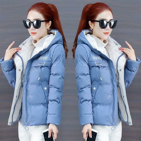 Women's Winter Jacket Warm Hooded Thick Coat - P772 Blue - Tuzzut.com Qatar Online Shopping
