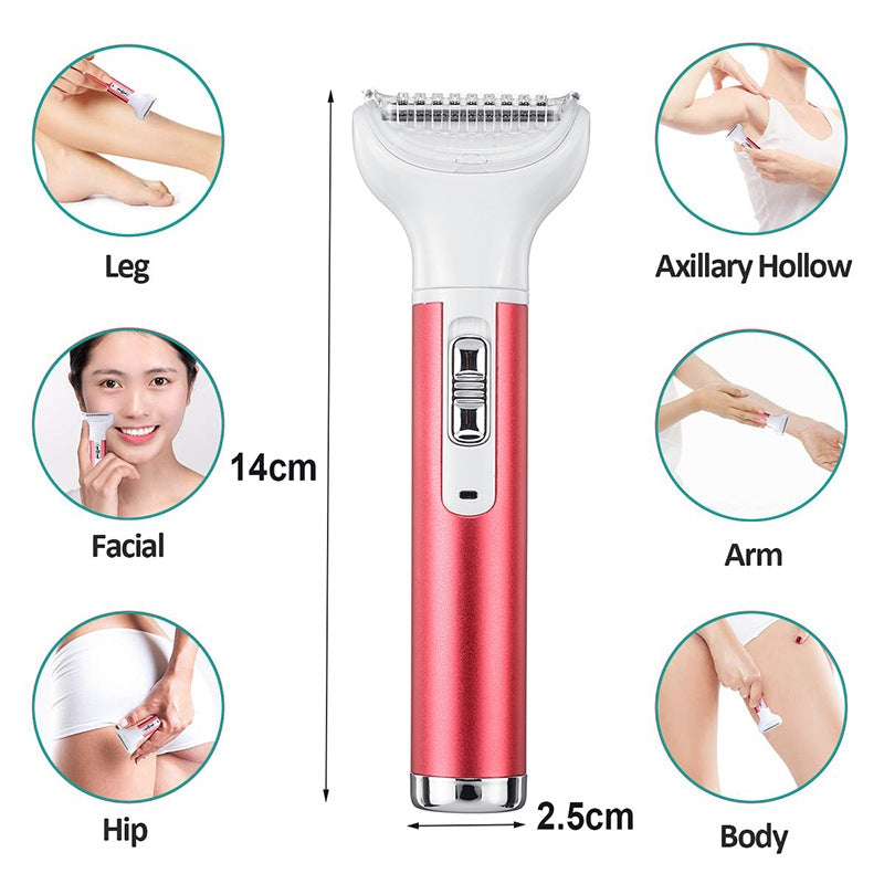 5 in 1 Rechargeable Painless Lady Epilator Shaver Set - Tuzzut.com Qatar Online Shopping