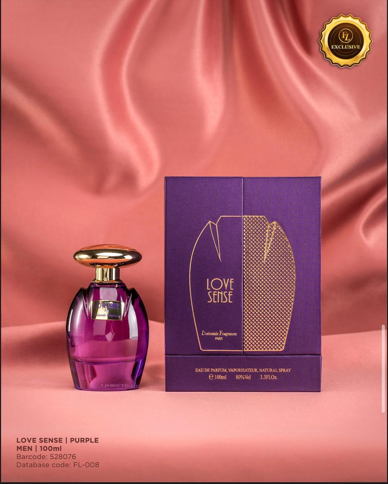 Love Sense Purple 100ml
Eau De Parfum by L'orientale Fragrances Paris for Women - Tuzzut.com Qatar Online Shopping