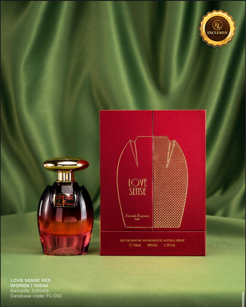 Love Sense Red 100ml
Eau De Parfum by L'orientale Fragrances Paris for Men & Women - TUZZUT Qatar Online Store