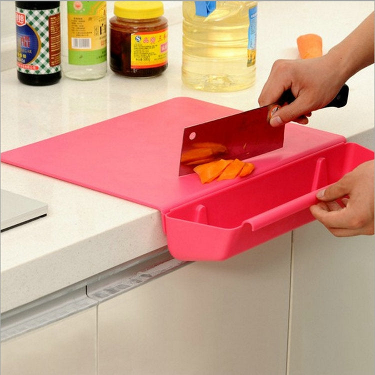 2 in 1 Cutting Board with Removable Slot Bin 2 in 1 Cutting Board with Removable Slot Bin