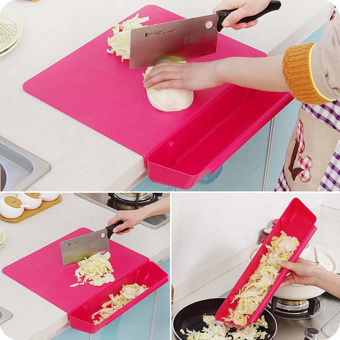 2 in 1 Cutting Board with Removable Slot Bin - Tuzzut.com Qatar Online Shopping