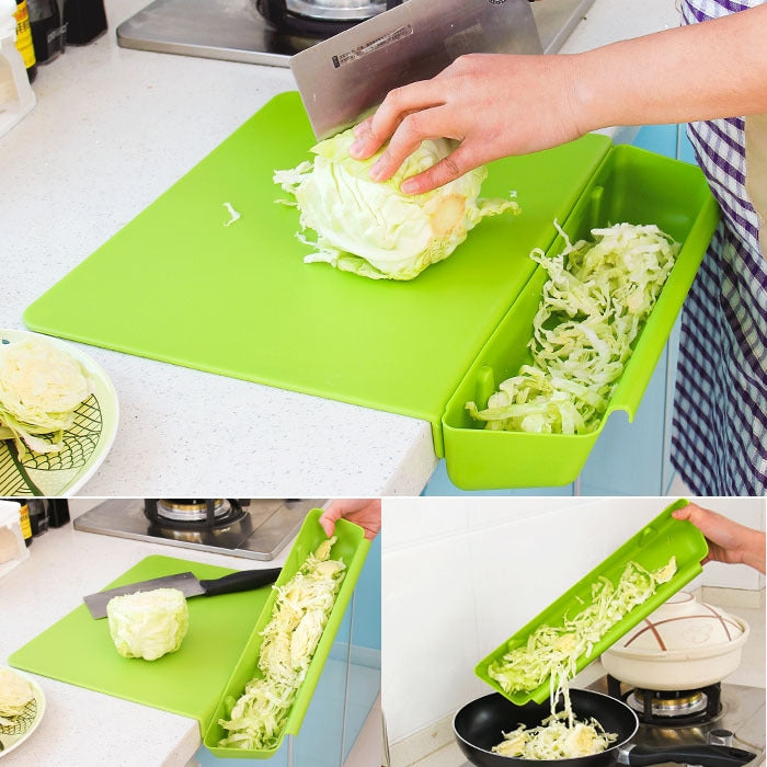 2 in 1 Cutting Board with Removable Slot Bin 2 in 1 Cutting Board with Removable Slot Bin