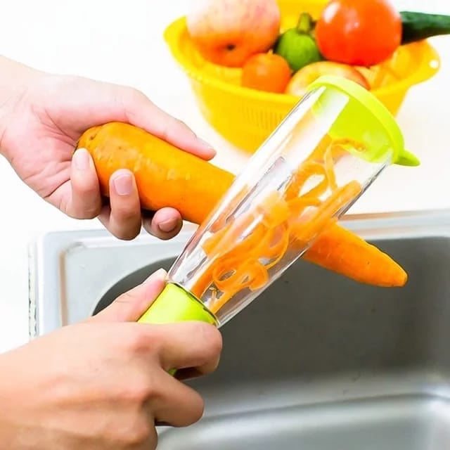 Easy Slicer Vegetable Peeler with Container Easy Slicer Vegetable Peeler with Container