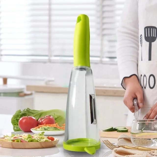 Easy Slicer Vegetable Peeler with Container Easy Slicer Vegetable Peeler with Container