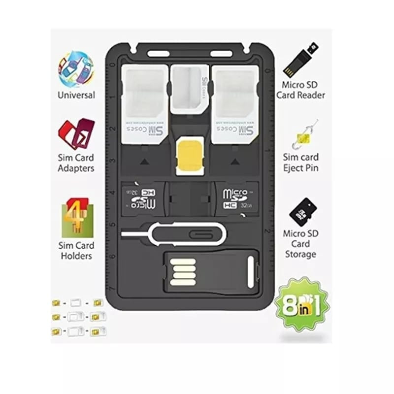 8-in-1 SIM Card Tool & Holder 8-in-1 SIM Card Tool & Holder