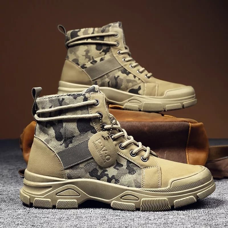 China Army Boot Color Men's Fashion Camouflage Military Boots