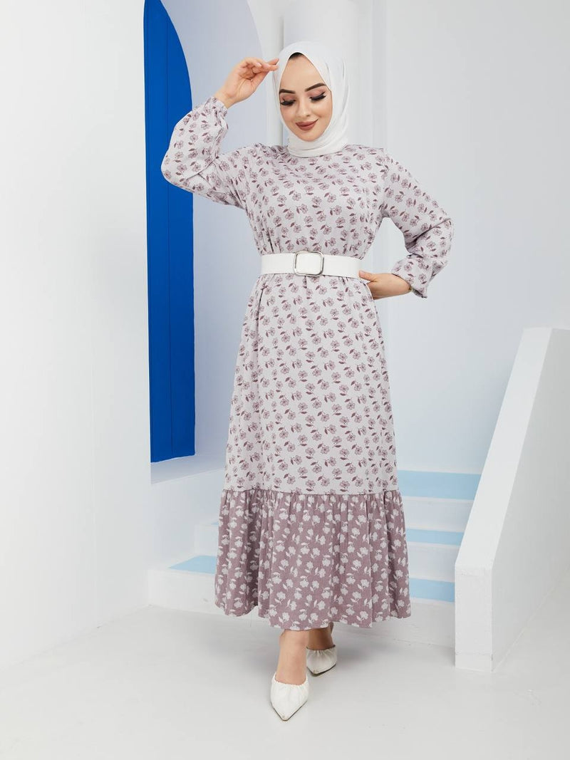 Moda Oztino Turkish Women's Crepe Maxi Party Dress MO 08 - Tuzzut.com Qatar Online Shopping