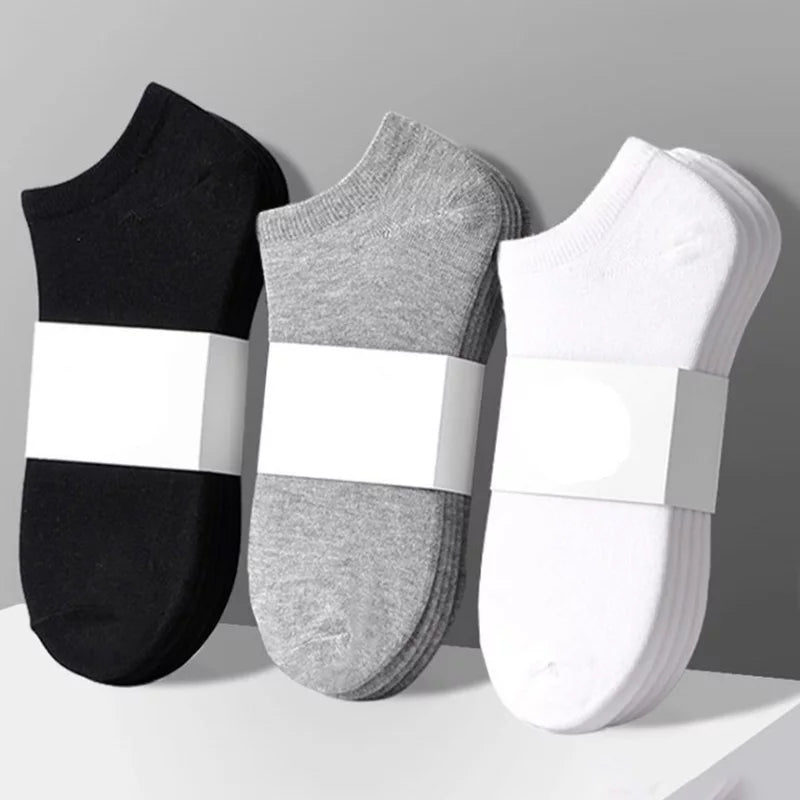 6 Pairs Low Cut Ankle Short Cotton Socks - Tuzzut.com Qatar Online Shopping