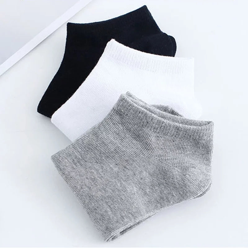 6 Pairs Low Cut Ankle Short Cotton Socks - Tuzzut.com Qatar Online Shopping