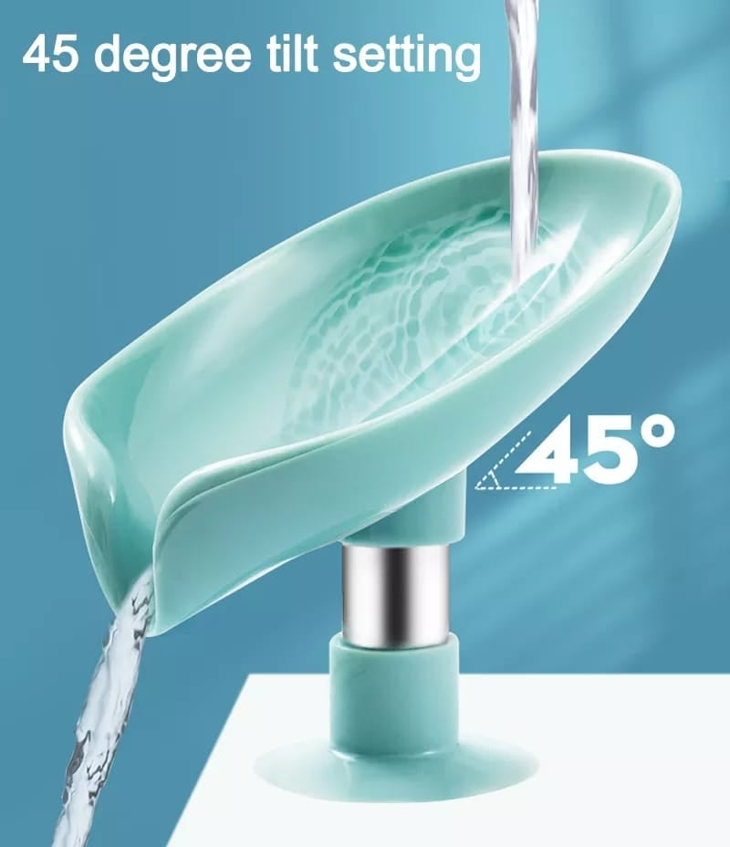 Leaf-Shape Self Draining Soap Dish Holder Leaf-Shape Self Draining Soap Dish Holder