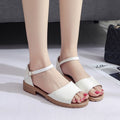 Women's Fashion Buckle Strap Heeled Sandals Slip-On Shoes - H1 - Tuzzut.com Qatar Online Shopping