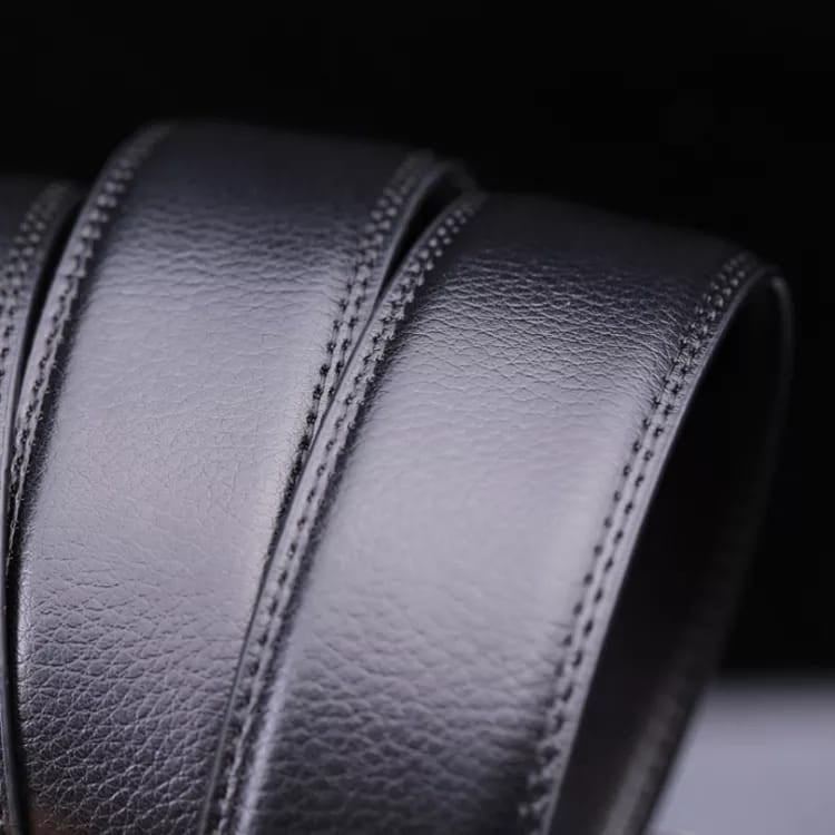 Men's Fashion Soft Genuine Leather Buckle Belt Automatic 125 - Tuzzut.com Qatar Online Shopping