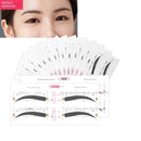 12 Eyebrow Shape Card Conjoined Eyebrow Stickers Simple Seconds To Complete - Tuzzut.com Qatar Online Shopping