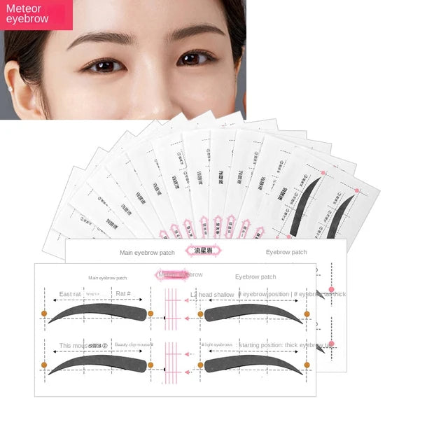 12 Eyebrow Shape Card Conjoined Eyebrow Stickers Simple Seconds To Complete 12 Eyebrow Shape Card Conjoined Eyebrow Stickers Simple Seconds To Complete